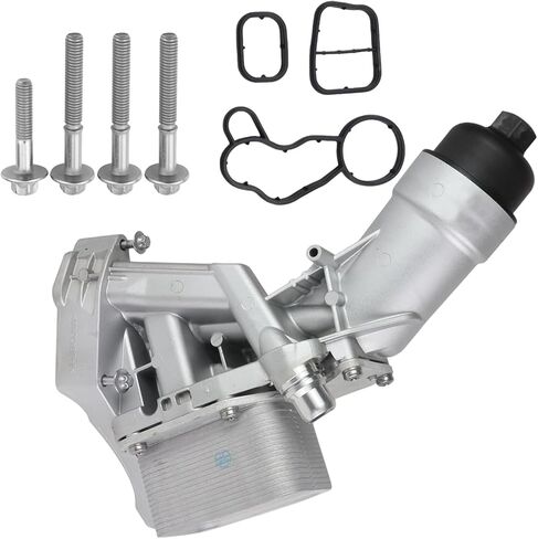 Munik 11428596283 مجموعة مرشحات مرشح تبريد النفط متوافق مع 2016-2022 BMW 230i 330e 330i 330i GT Xdrive 430i 530e 530i 740e xdrive x3 x4 استبدال # 11428507685 11428575211 11428576429 in Saudi Arabia