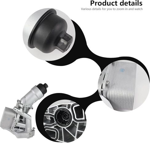Munik 11428596283 مجموعة مرشحات مرشح تبريد النفط متوافق مع 2016-2022 BMW 230i 330e 330i 330i GT Xdrive 430i 530e 530i 740e xdrive x3 x4 استبدال # 11428507685 11428575211 11428576429 in Saudi Arabia