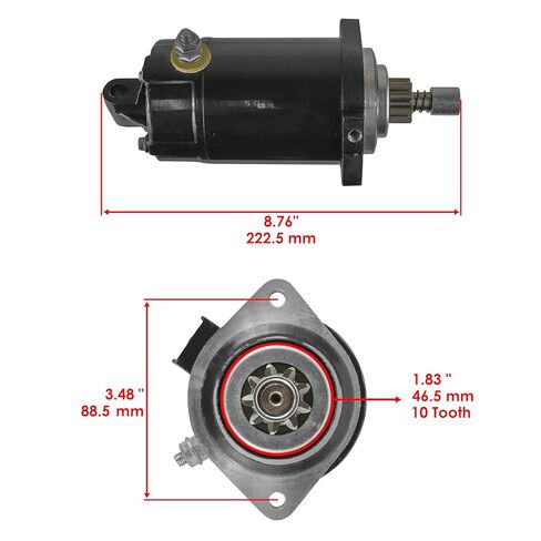 Caltric Starter Compatible with Yamaha Outboard 40 50 4-Stroke 1996 1997 1998 1999 2000 2001 2002 in Saudi Arabia