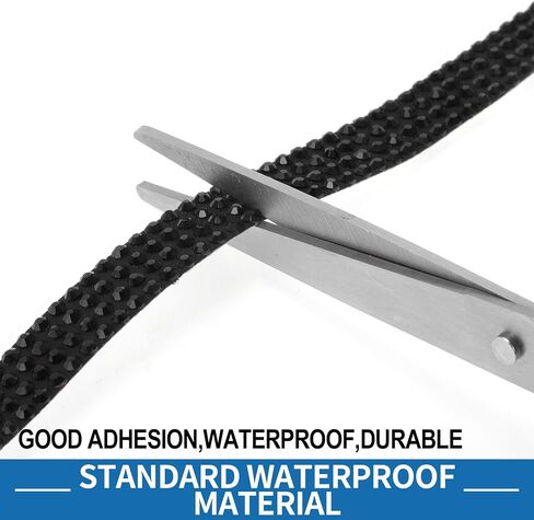 Car Door Edge Guards Strips Kit Anti-Scratch 35.43"x0.47" Car Bling Door Guard Crash Bumper Strip Bling Rhinestone Black Green in Saudi Arabia