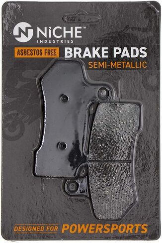 NICHE Brake Pad Set for Harley-Davidson Street Rod Glide Road King Front 41854-08 Rear Semi-Metallic Alloy Steel 2 Pack in Saudi Arabia