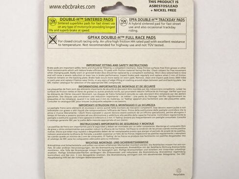 EBC Double-H Sintered Metal Brake Pads FA379HH (2 Packs - Enough 2 Rotors) in Saudi Arabia