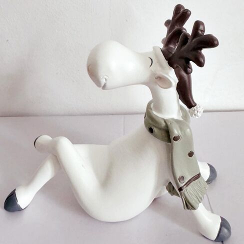 Deer Figurines Home Decor Collectible Deer Statues Figurines Home Office Decoration (Yoga Posture Prayer) in Kuwait