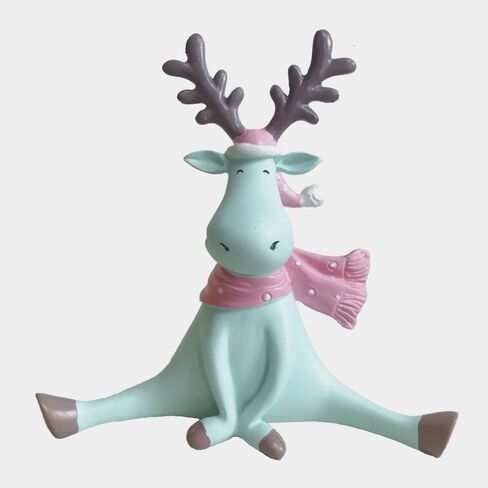 Deer Figurines Home Decor Collectible Deer Statues Figurines Home Office Decoration (Yoga Posture Prayer) in Kuwait