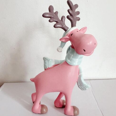 Deer Figurines Home Decor Collectible Deer Statues Figurines Home Office Decoration (Yoga Posture Prayer) in Kuwait