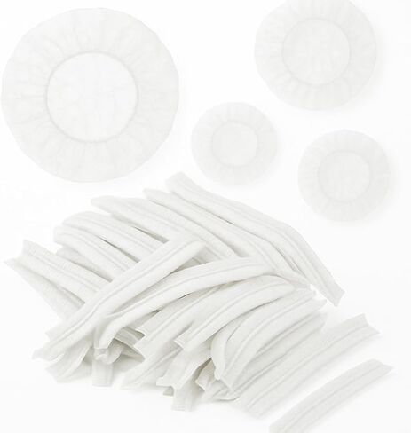 Bouffant Caps - 100Pcs - 21inches, Durable & Breathable Hair Net with Super Elasticity - Ideal for Food Processing, Healthcare, Beauty, and More in Saudi Arabia