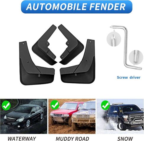 Custom Fit for Mud Flaps 2022 2023 2024 2025 Kia Carnival Mud Splash Guard Front and Rear 4-PC Set in Kuwait