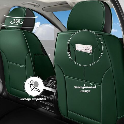 Full Set for Kia Telluride Seat Covers 2020-2025, Waterproof Nappa Leather Car Seat Protector with Pillow, Anti-Slip & Comfortable Car seat Cover (Blue & White) in Saudi Arabia