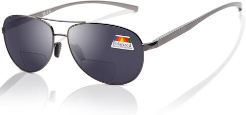 Liansan 2 Packs Premium Aviator Bifocal Reading نظارات شمسية للرجال للنساء Retro Top Clear Sun Readers Protection in Kuwait