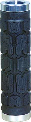 MOTOMXHOUSE ODI Rogue No Flange Lock-On Grips 130MM PWC ATV Black/Silver in Saudi Arabia