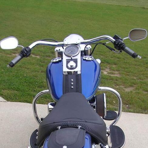 3.5" Rise 1-1/4" Fat Narrow Beach Bar Handlebar Fit For Harley Dyna Fat Street Bob Wide Super Glide Heritage Springer Heritage Softail Road King Iron 883 1200 in Saudi Arabia