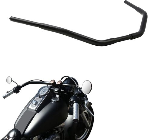 3.5" Rise 1-1/4" Fat Narrow Beach Bar Handlebar Fit For Harley Dyna Fat Street Bob Wide Super Glide Heritage Springer Heritage Softail Road King Iron 883 1200 in Kuwait