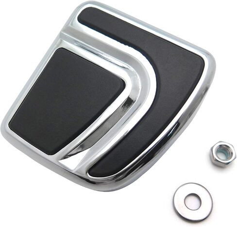 XKMT-Chrome Small Airflow Groove Brake Pedal Pad Compatible With H-D Bad Boy FXSTSB Springer Softail FXSTS Custom Vehicle Operations FXDWG3 FXDWG3 Springer Softail FXSTS [B01G80OR3G] in Saudi Arabia
