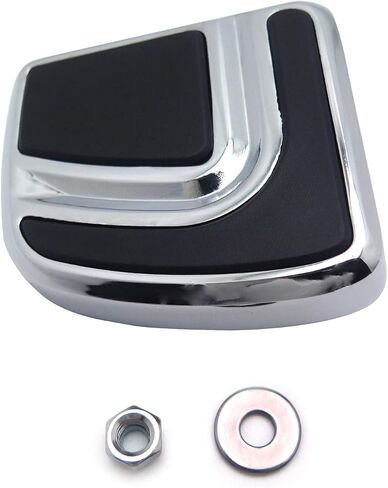 XKMT-Chrome Small Airflow Groove Brake Pedal Pad Compatible With H-D Bad Boy FXSTSB Springer Softail FXSTS Custom Vehicle Operations FXDWG3 FXDWG3 Springer Softail FXSTS [B01G80OR3G] in Saudi Arabia