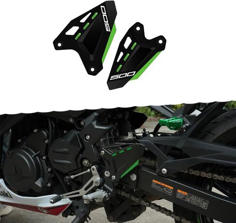 Motorcycle Footrest Pedal Protector Foot Peg Heel Guard For Ka.wasaki Ninja 500 Z500 2024 | Ninja 400 Z400 2018 2019 2020 2021 2022 2023 2024 Accessories (ninja500-black/green) in Kuwait