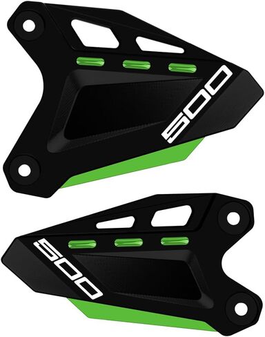 Motorcycle Footrest Pedal Protector Foot Peg Heel Guard For Ka.wasaki Ninja 500 Z500 2024 | Ninja 400 Z400 2018 2019 2020 2021 2022 2023 2024 Accessories (ninja500-black/green) in Kuwait