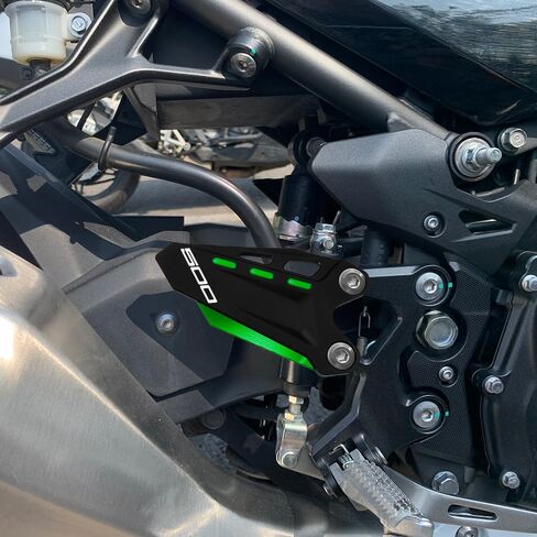 Motorcycle Footrest Pedal Protector Foot Peg Heel Guard For Ka.wasaki Ninja 500 Z500 2024 | Ninja 400 Z400 2018 2019 2020 2021 2022 2023 2024 Accessories (ninja500-black/green) in Kuwait