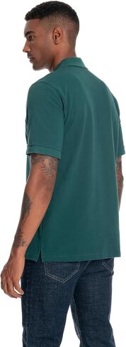 Nutria Mens Polo Shirt Short Sleeve 100% Cotton Pique Moisture Wicking Classic Collared T-Shirt Golf Tennis Casual Relax U09 in Kuwait