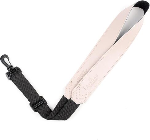 حزام الرقبة الساكسفون. حزام ساكس مبطن ناعم من الجلد الصناعي. طول قابل للتعديل ومريح لـ Alto Tenor Soprano Sax in Kuwait