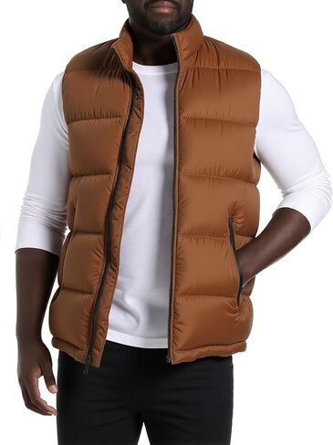 Men'S Winter Lightweight Puffer Vest Sleeveless Jacket Casual Puffy Vests in Kuwait