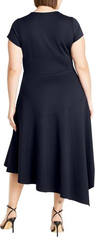 City Chic Plus Size Dress, Ponte Flare Dress in Saudi Arabia