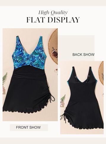 Dokotoo One Piece Swimdress Swimsuits for Women 2025 Tummy Control Swimwear Dresses Summer Skirt Bathing Suit in Saudi Arabia