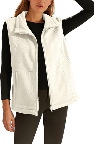 Dokotoo للسيدات الكامل Zip Polar Fleece Stest دافئ شتاء أكمام كارديجان طوق طوق شيربا معطف معطف مع جيب in Saudi Arabia