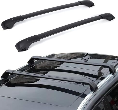 ZXMOTO ROOK RAIN RACK RACK CROSS CROSSBARS FITS for Volkswagen VW Tiguan 2018 2018 2020 2021 2022 2023 2024 Heavy Duty Aluminium for Roof Cargo Box ، Ski ، Kayak ، Bike ، Cargo Carrie in Saudi Arabia