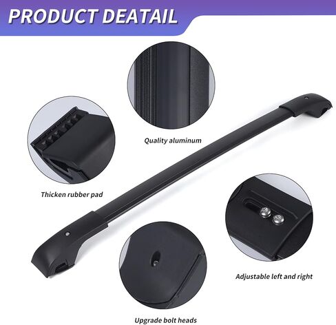 ZXMOTO ROOK RAIN RACK RACK CROSS CROSSBARS FITS for Volkswagen VW Tiguan 2018 2018 2020 2021 2022 2023 2024 Heavy Duty Aluminium for Roof Cargo Box ، Ski ، Kayak ، Bike ، Cargo Carrie in Saudi Arabia
