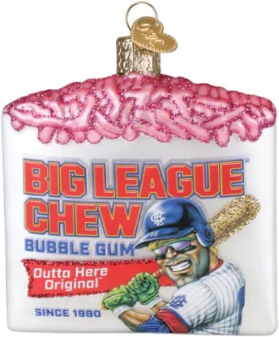 Old World Christmas Big League Chew Glass Ornament لشجرة العطلات in Saudi Arabia