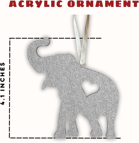 Thank You Gifts for Women, Sister, Best Friends, Coworkers - Friendship Elephant Ornament with Story Card - Christmas, Birthday Gifts for Friends - Elephant Gift for Women - Acrylic Ornament​ in Kuwait