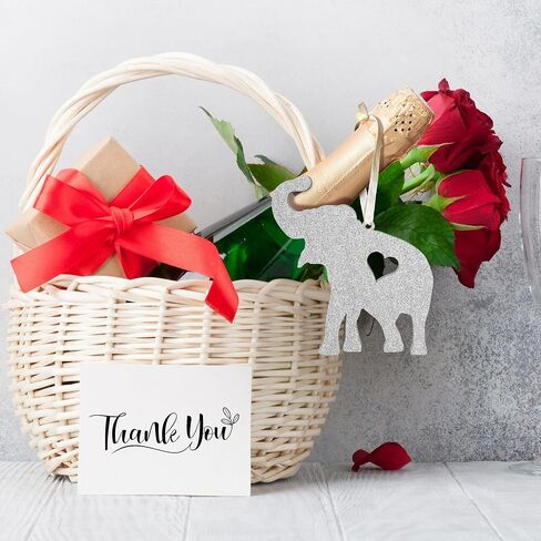 Thank You Gifts for Women, Sister, Best Friends, Coworkers - Friendship Elephant Ornament with Story Card - Christmas, Birthday Gifts for Friends - Elephant Gift for Women - Acrylic Ornament​ in Kuwait