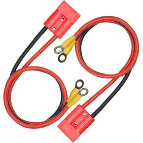 2Pack 50A 7AWG Connector Plug Cable with O Ring Battery Connect, Compatible Anderson Connector Anderson Powerpole Connectors, Quick Disconnect wire Connectors for Battery Cars, Sightseeing Cars etc. in Kuwait