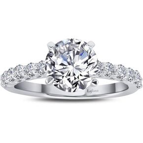 Classic Sterling Silver Platinum Plated Simulated Diamond Rings (2.52 CTTW) in Saudi Arabia