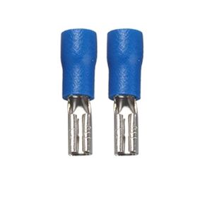 10 PCS Insulated Female Crimp Terminals 2.8mm 4.8mm 6.3mm Sealed Spade Wire Connector Wiring Cable Plug (Color : 6.3mm Blue Female, Size : 10pcs) in Kuwait