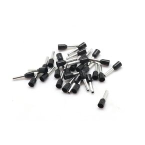 100pcs/pack Power Tools E16-12 PVC Corn End Wire Crimp Connector 16mm2 Cable Kit Terminal (Color : Black) in Kuwait