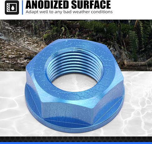 M20×P1.5 Rear Axle Shaft Lock Nut Compatible with Yamaha YZ125 1999-2022 YZ250 1999-2022 YZ250F 2001-2008 YZ400/426/450F 1999-2008 YZ125X 2017-2022 YZ250X 2016-2021,See Fitment in Saudi Arabia