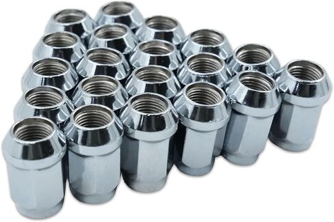 20PCS Chrome Lug Nuts for Jeep Wrangler JK 1987-2018, Liberty 2002-2012, Grand Cherokee 1993-2010 in Saudi Arabia