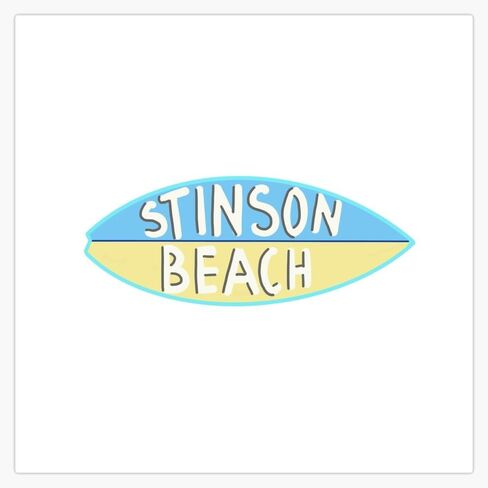 Stinson Beach Window Bottle Bottle Sticker Decal 5 " in Saudi Arabia