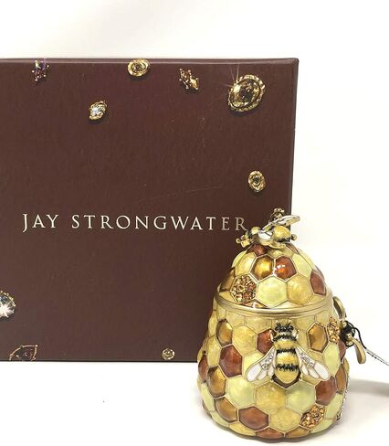 Jay Strongwater Beehive Box - Honey Gold Plated Jewelry Dish in Saudi Arabia
