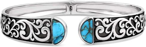 Montana Silversmiths World's Feather Turquoise Cuff Bracelet in Saudi Arabia