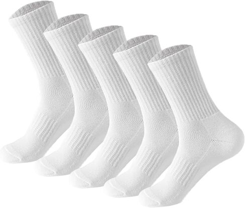Athletic Socks 5-Pack Anti-Blister Running Socks for Men & Women Moisture-Wicking Cotton Sports Socks in Kuwait