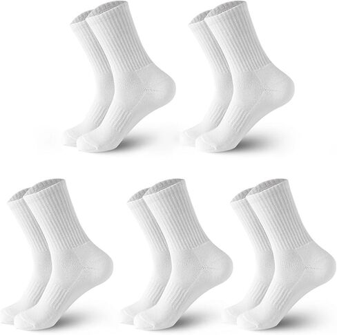 Athletic Socks 5-Pack Anti-Blister Running Socks for Men & Women Moisture-Wicking Cotton Sports Socks in Kuwait