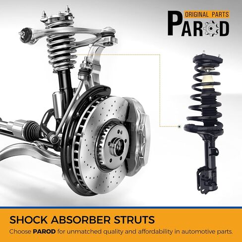 POROD 172222 172221 تعليق امتصاص الصدمات ملاءمة لعام 2005-2009 Hyundai Tucson ، 2005-2010 Kia Sportage w/Coil Spring Assembly الخلفية اليسار والأيمن in Saudi Arabia