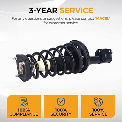 POROD 172222 172221 تعليق امتصاص الصدمات ملاءمة لعام 2005-2009 Hyundai Tucson ، 2005-2010 Kia Sportage w/Coil Spring Assembly الخلفية اليسار والأيمن in Saudi Arabia