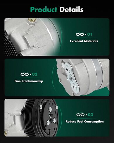 SCITOO CO 20452C AC Compressor 1996-2004 for B-uick Regal 3.8L 2000-2003 for Ch-evrolet Impala 3.8L in Saudi Arabia
