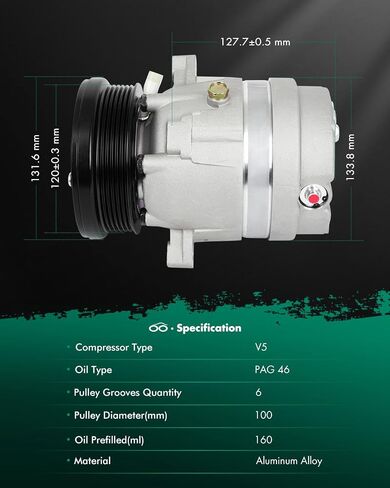 SCITOO CO 20452C AC Compressor 1996-2004 for B-uick Regal 3.8L 2000-2003 for Ch-evrolet Impala 3.8L in Saudi Arabia
