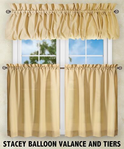 Ellis Curtain Stacey 60-by-38 Inch Ruffled Swag Curtain (Sage) in Saudi Arabia