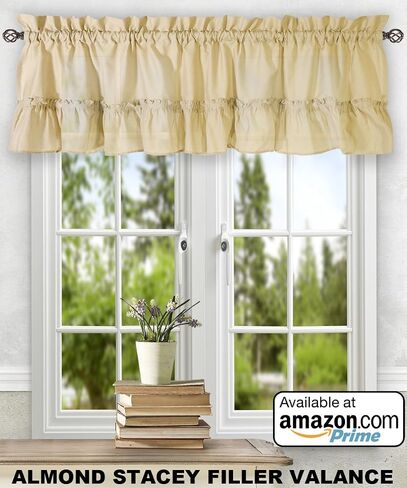 Ellis Curtain Stacey 60-by-38 Inch Ruffled Swag Curtain (Sage) in Saudi Arabia