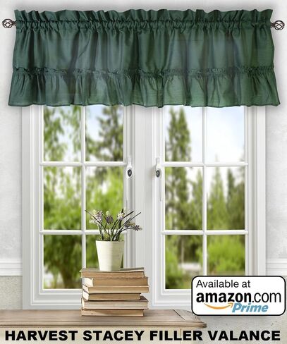 Ellis Curtain Stacey 60-by-38 Inch Ruffled Swag Curtain (Sage) in Saudi Arabia